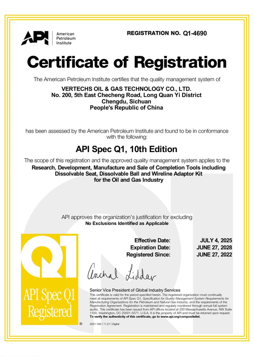 QHSE Certificate 1